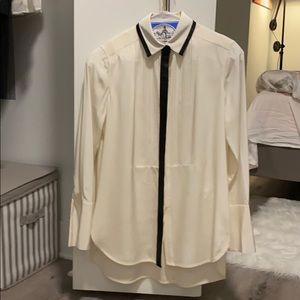 Vince female silk dress shirt